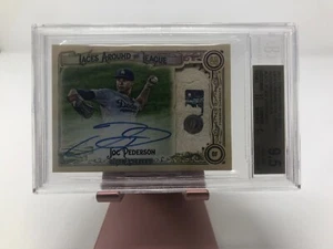 2017 TOPPS GYPSY QUEEN LACES RELICS JOC PEDERSON DODGERS 4/5 BGS 9.5/10 AUTO - Picture 1 of 7