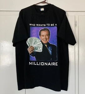 WHO WANTS TO BE A MILLIONAIRE T SHIRT REGIS PHILBIN TV SHOW PROMO MONEY VTG Y2K - Picture 1 of 8