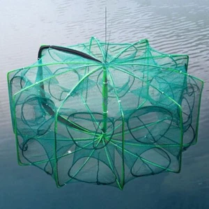 6/8/10 Holes Hexagon Octagon Net Foldable Casting Nets Hand Fishing Net - Bild 1 von 14