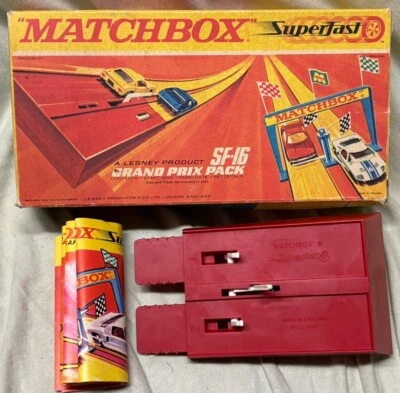 Vintage Lesney Matchbox Superfast SF-16 Grand Prix Pack Start Line Original Box - Image 1 of 4