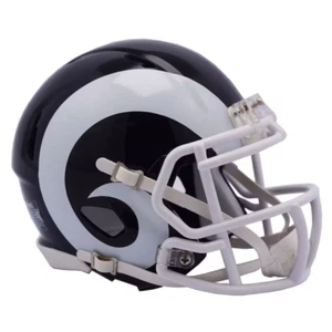 NUOVO originale Riddell Los Angeles Rams Revolution Speed Mini casco da calcio - Foto 1 di 1