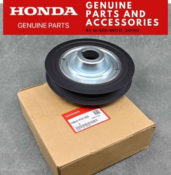 OEM HONDA ACCORD PRELUDE 1993-2001 H22A Genuine Crankshaft Pulley 13810-P13-003 - Imagem 1 de 1