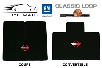 Alfombra de área de cubierta pequeña Lloyd Mats CLASSIC LOOP Corvette 1984 a 1990 elección de logotipo Foto 1 de 4