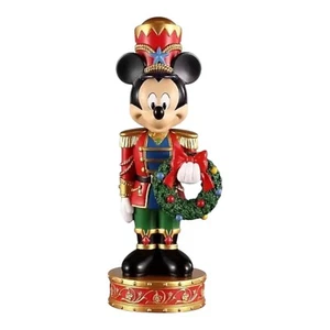 Disney 15-in Mickey Mouse Nutcracker Christmas Decoration Wreath Holiday New - Picture 1 of 6