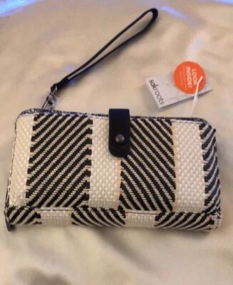 sakroots Woven Large Smartphone Crossbody Black & White Soulful Desert NWT - Image 1 of 4