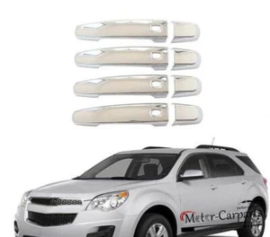 Fits 2018-2024 Equinox GMC Terrain Door Handle Covers W/4 Smart Holes Chromed - Picture 1 of 4