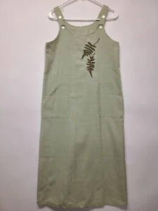 Hawaii women's dress size XS Designs By Mics Green Maxi Long Length Square Neck - Picture 1 of 17
