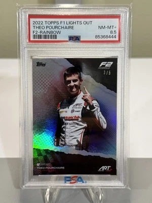 2022-23 Topps F1 Lights Out - On Demand F2 Theo Pourchaire Rainbow /5 (RC) - Image 1 of 2