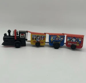 Vintage 60's Working Wind Up ZIG-ZAG Express Tin Train Works! - Picture 1 of 9