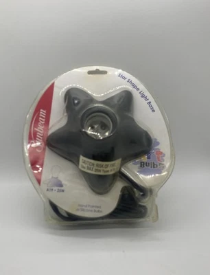 Sunbeam Star Shaped Light Base For Hand Painted Art Silicone Bulbs New in Box - Image 1 of 3