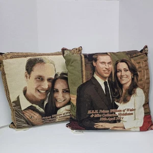 Prinz William & Kate Middleton Kissenbezug königliche Hochzeit 18 x 18 29. April 2011 - Bild 1 von 7