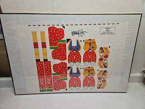 Fisher Price Toy Fest 1995 Uncut Litho Sheet Squeaky The Clown - Signed VTG - Picture 1 of 8