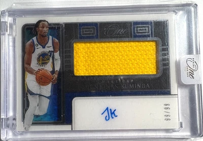 JONATHAN KUMINGA 2022/23 PANINI ONE AND ONE GAME JERSEY AUTOGRAPH AUTO #99/99 - Image 1 of 2