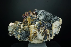 Chalcopyrite, Galena & Dolomite / Tri-State Mining District, USA / Mineral Cryst - Picture 1 of 7
