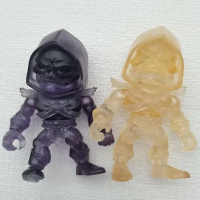 Figura de acción Skeletor púrpura transparente MOTU 2 piezas colección sujetos leales juguete suelto Foto 1 de 4