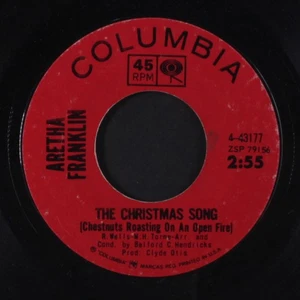 ARETHA FRANKLIN: winter wonderland / the christmas song COLUMBIA 7" Single - Picture 1 of 2