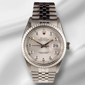 Reloj Rolex 36 mm Datejust acero motor-girado esfera plateada - Imagen 1 de 10