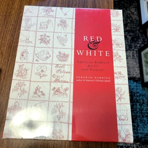 Red & White: Redwork Patterns/American Redwork Quilts Deborah Harding SEALED New - Imagen 1 de 7