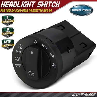 Interruptor de faros con control de faros automáticos para Audi A4 06-09 A4 Quattro RS4 S4 Foto 1 de 4