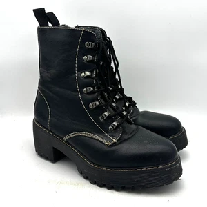 Botas de Combate Madden Girl Negras Plataforma Gruesas Con Cordones Hawke Años 90 Y2K Mujer 10M - Imagen 1 de 8