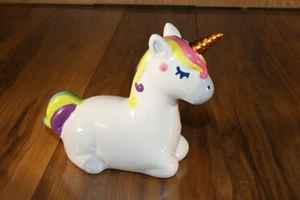 unicorn gold horn with bright colors, rainbow like, cute feminine looking EUC - Picture 1 of 10
