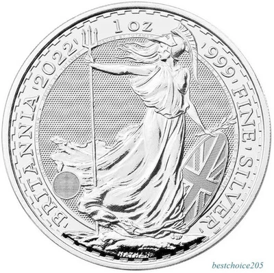 2022 UK Britannia 1oz silver coin - Image 1 of 2