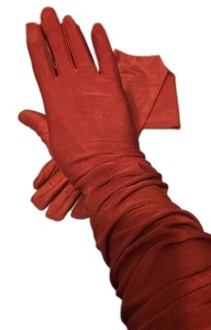 Handschuhe rot lang rot Debütant Harlekin Ballhandschuhe festliches Kostüm - Bild 1 von 4