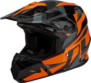 GMAX MX-96S Splinter Helmet, Black/Orange S - Picture 1 of 1