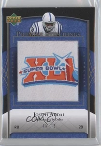2007 UD Premier Stitchings loghi alternativi /75 Joseph Addai #PS-52 - Foto 1 di 3