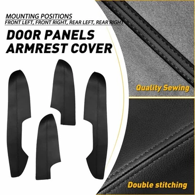 Front+Rear/Right+left Leather Panels Armrest Cover Skin For Nissan Rogue 2014-20 Foto 1 de 4