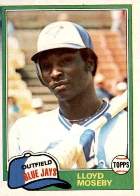 1981 Topps #643 Lloyd Moseby - Image 1 of 2
