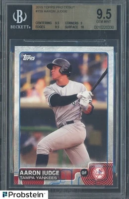 2015 Topps Pro Debut #159 Aaron Judge New York Yankees RC Rookie BGS 9.5 - Image 1 of 2