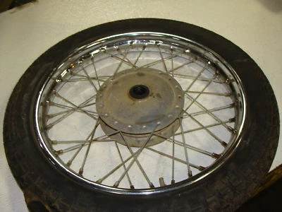 1968 Honda CD175 CD 175 CB CA H197 aro dianteiro - Imagem 1 de 3