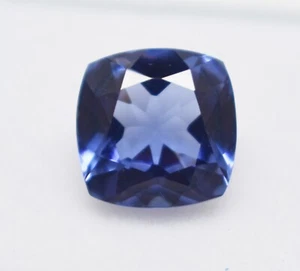 Natural 8.95 CT Blue Tanzanite Cushion Shape Certified Gemstone - Picture 1 of 4