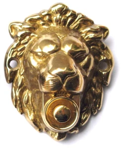 Löwe-Ms-Aufputz-Klingel-80 x 65 mm-Klingeltaster-Klingelknopf-Klingeldrücker-TOP - Bild 1 von 2