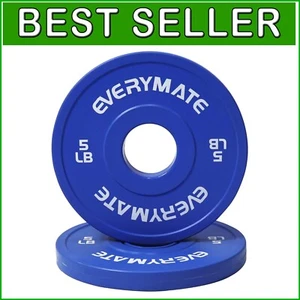 Durable 1.25LB, 2.5LB, 5LB Change Plates for Olympic Weightlifting - Color Coded - Picture 1 of 10