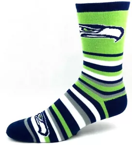 Seattle Seahawks Football Lotta Stripe Deuce Crew-Socken - Bild 1 von 1