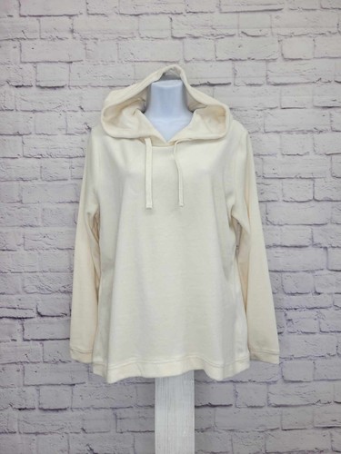 OFF WHITE Maglione pullover XLARGE denim e cappuccio NATURAL A555367 velluto attivo felpa con cappuccio