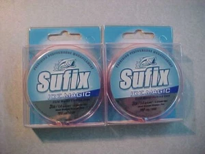 2 NEW Sufix Ice Magic Monofilament Line 3 LB COLD WEATHER FISHING ORANGE 200 yds - Picture 1 of 3
