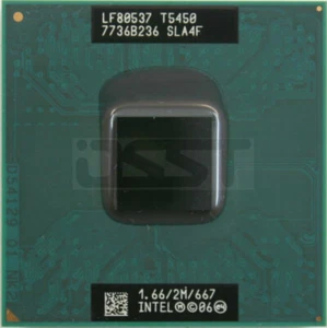 Intel Core2 DUO T5450 SLA4F Mobile CPU Processor Socket P 1.66Ghz 2MB 667MHz - Picture 1 of 1
