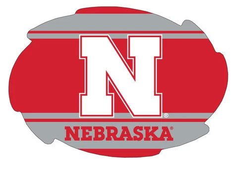 NEBRASKA STRIPE SWIRL MAGNET-NEBRASKA CORNHUSKERS CAR MAGNET-NEW FOR 2016! Cover
