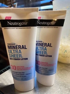 NEUTROGENA MINERAL ULTRA SHEER LOTION SPF 30 SUNSCREN 3 oz. (2-pk ) EX 7.2024 - Picture 1 of 1