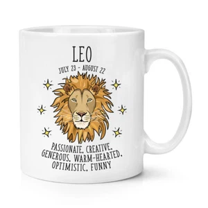 Leo Horoscope 10oz Mug Cup - Horoscope Star Sign Astrology Zodiac Birthday - Picture 1 of 1