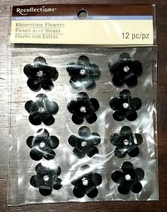 Rhinestone Flowers - Scrapbooking Card Stickers Recollections - Picture 1 of 2