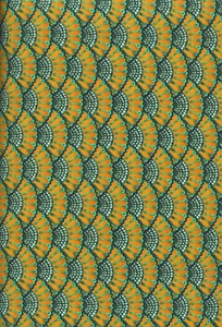 Autumn Harvest Orange Fans Quilt Fabric - Free Shipping - 1 Yard - Picture 1 of 1