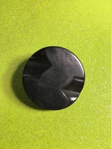 Vintage Bakelite Black Carved Coat Button Lot C-66 - Picture 1 of 1