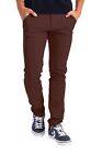 Herren Designer Chino Hose Stretch Stoff Chinohose Slim Fit Casual Trousers