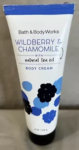Bath & Body Works Wild Berry And Chamomile With Natural Tea Oil Body Cream 8 Oz - Picture 1 of 7