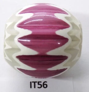 RARE Pink XXL Chevron Trade Bead African Howard Collection IT56 BG 67 - Picture 1 of 2