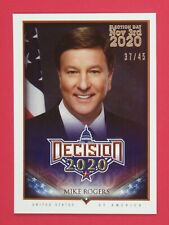 Decision 2020 Mike Rogers 37/45 Silver Foil Parallel  Election Day Stamp #449